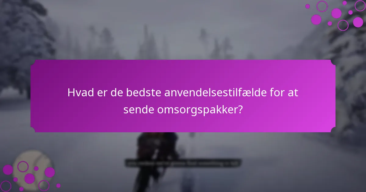 Hvordan kan jeg tilpasse en omsorgspakke?