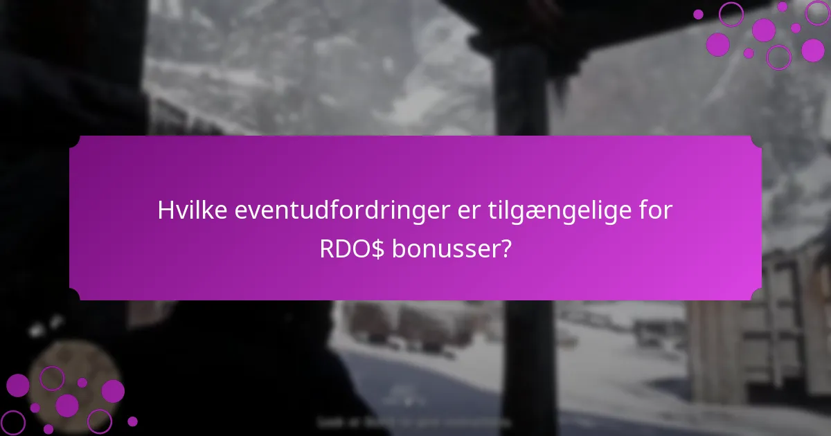 Hvilke eksklusive belønninger kan spillere tjene gennem RDO$ bonusser?